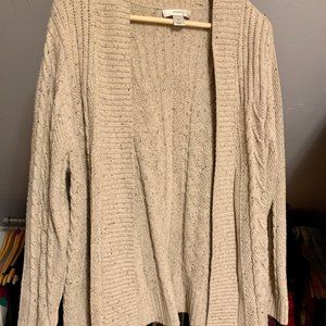 Oatmeal CJ Banks Cardigan Sweater
